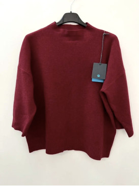 Pull crop col montant...