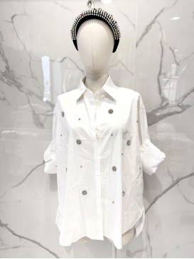 Chemise oversized en...