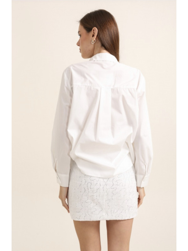 Chemise fleurs 3D