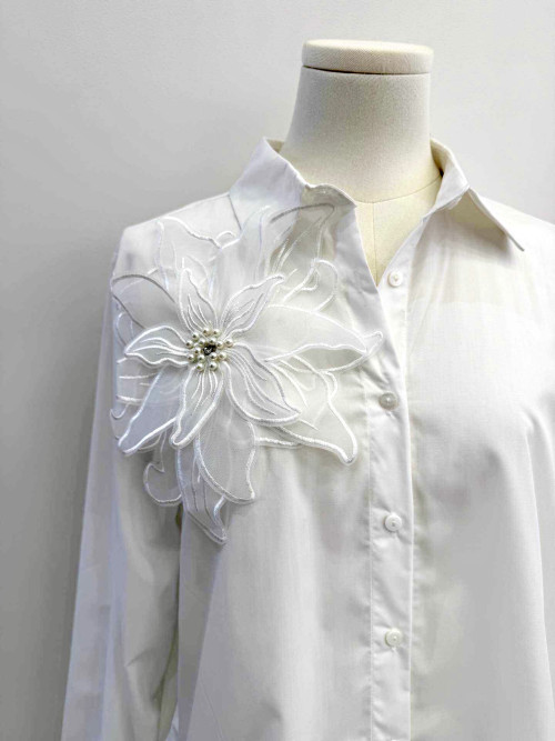 Chemise fleur organdi