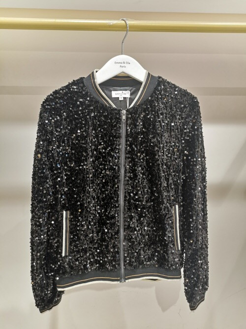 Bombers manches longues à sequins