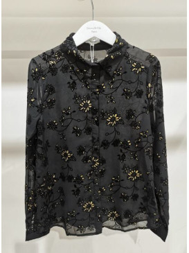 Chemise voilage manches...