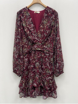 Robe courte imprimé fleuri...
