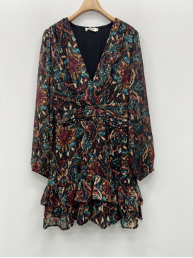 Robe courte imprimée...