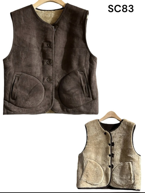 Gilet sans manches réversible