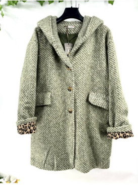 Manteau à capuche doublure...