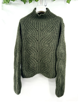 Pull cropped col montant...