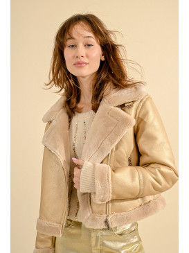 Blouson aviateur fourré
