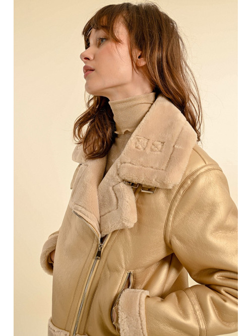 Blouson aviateur fourré