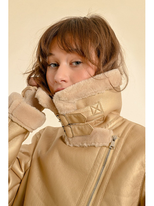 Blouson aviateur fourré