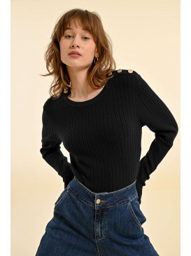 Pull fines torsades col...