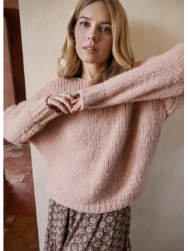 Pull col rond manches...