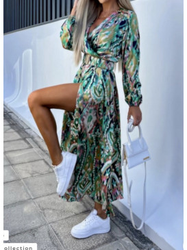 Robe longue imprimée...