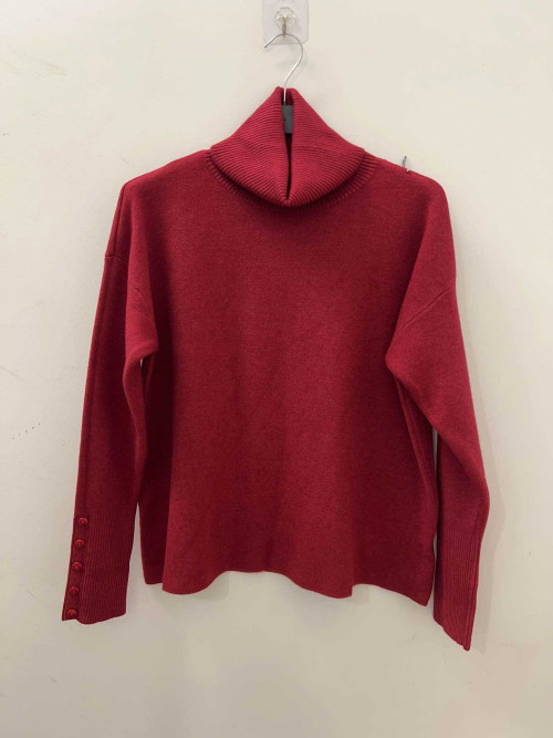 Pull col roulé coupe droite