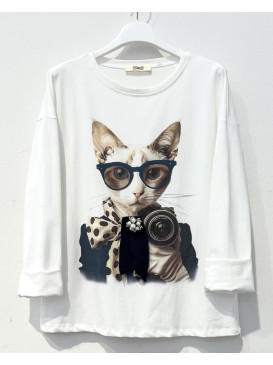 T-shirt col V manches...