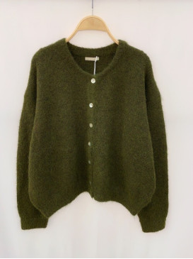 Gilet oversized col rond...