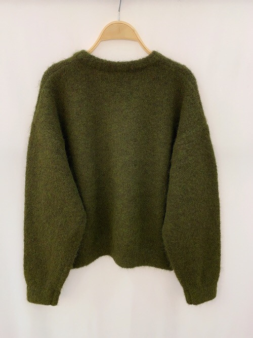 Gilet oversized col rond boutons nacre