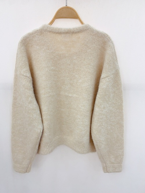 Gilet oversized col rond boutons nacre