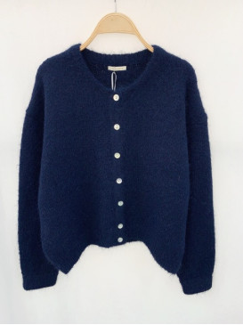 Gilet oversized col rond...