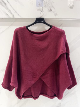 Pull cache cœur manches 3/4