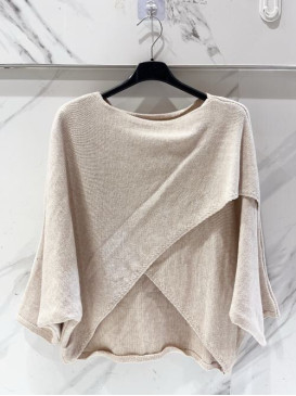 Pull cache cœur manches 3/4...