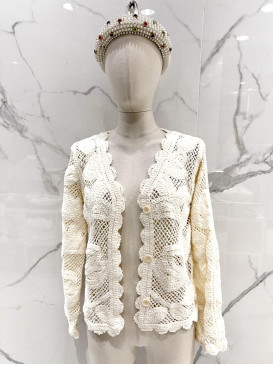 Gilet en crochet manches...