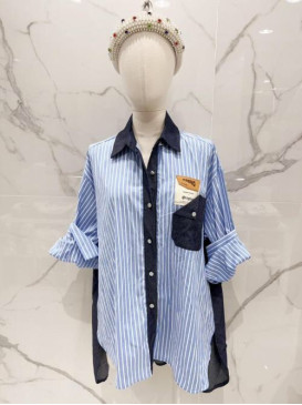Chemise rayée XXL longue...