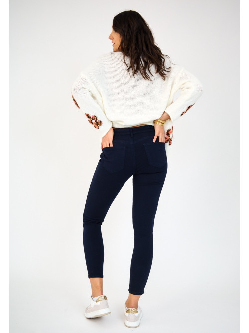 Jean slim couleur effet "push up"
