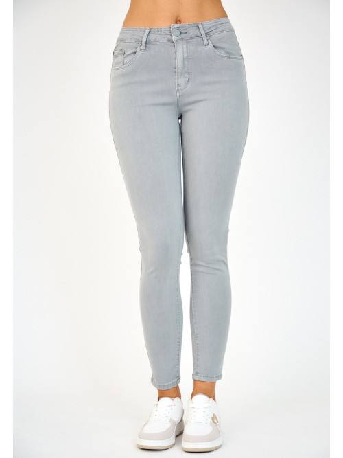 Jean slim couleur effet "push up"