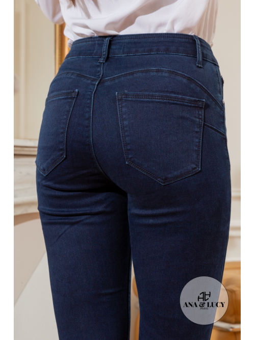 Jean slim hyper stretch effet "push up"