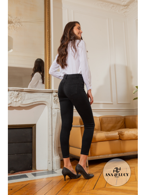 Jean slim hyper stretch effet "push up"