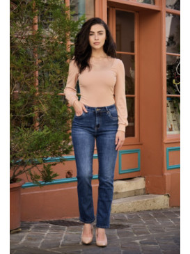 Jean slim stone straight leg