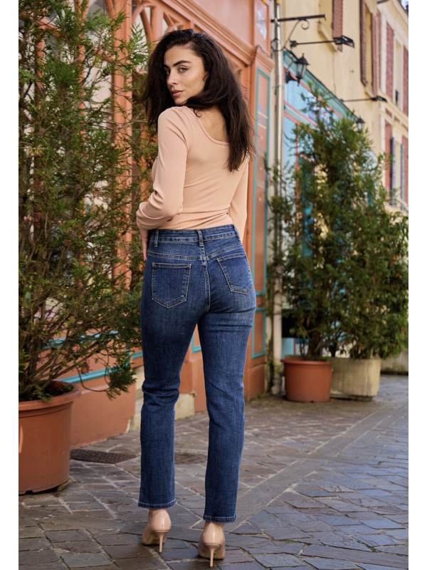 Jean slim stone straight leg