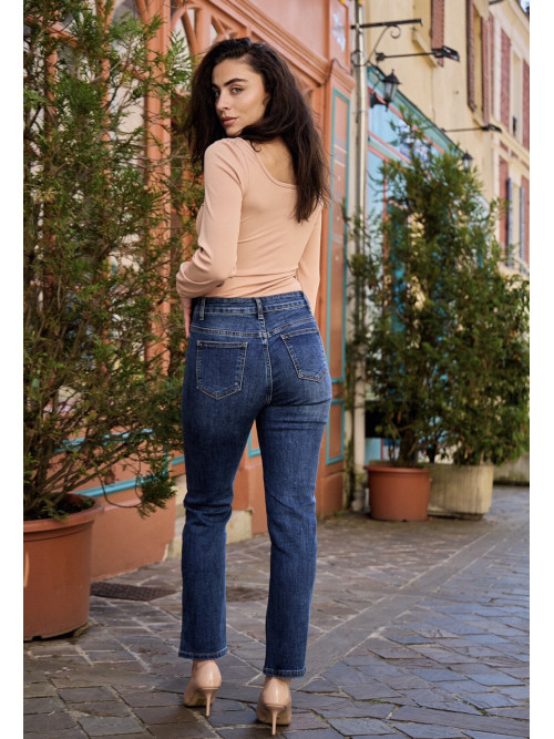 Jean slim stone straight leg