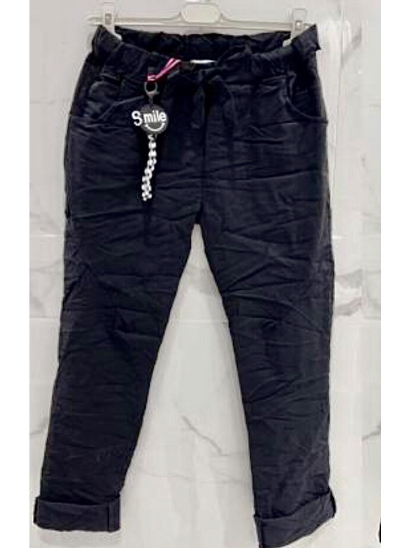 Pantalon stretch avec lien taille