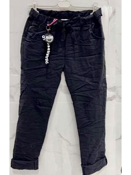Pantalon stretch avec lien taille