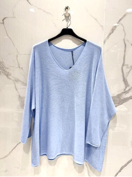 Pull XXL col V manches...