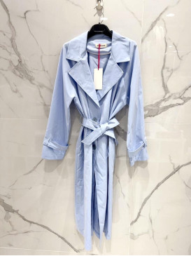 Trenchcoat long uni à...