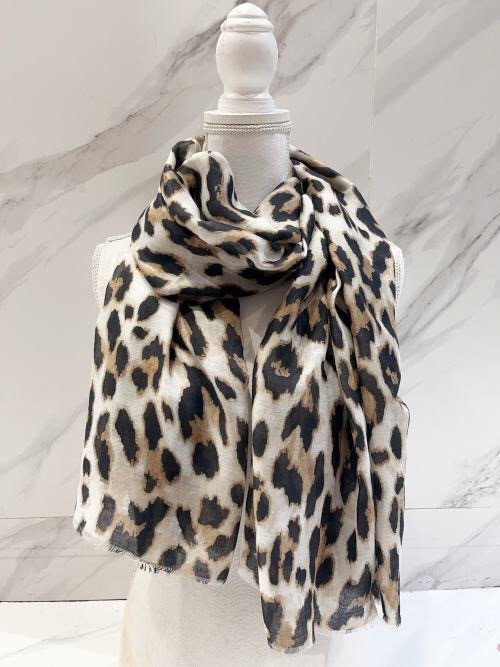 Foulard imprimé léopard