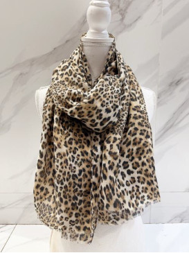 Foulard imprimé léopard