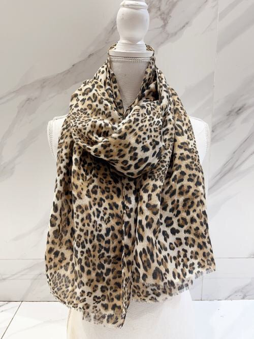 Foulard imprimé léopard