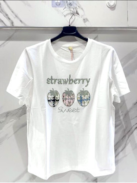 T-shirt col rond manches...
