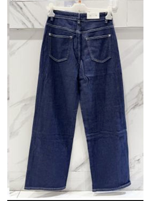 Pantalon wide leg en jean brut