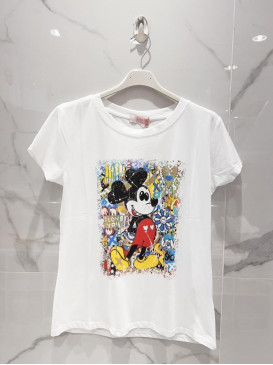 T-shirt Mickey cœur col...