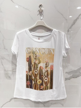 T-shirt imprimé cactus...