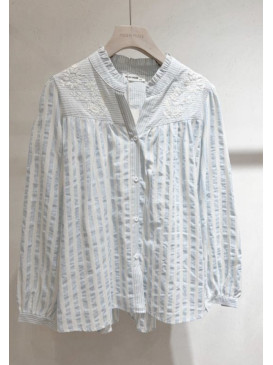 Chemise rayée col...