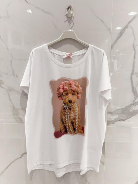 T-shirt oversized col rond...