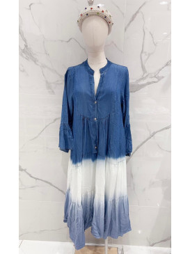 Robe longue Tie & Die col V...