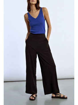 pantalon wide leg élastique...