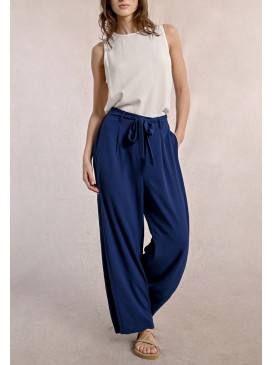Pantalon wide leg lien et...